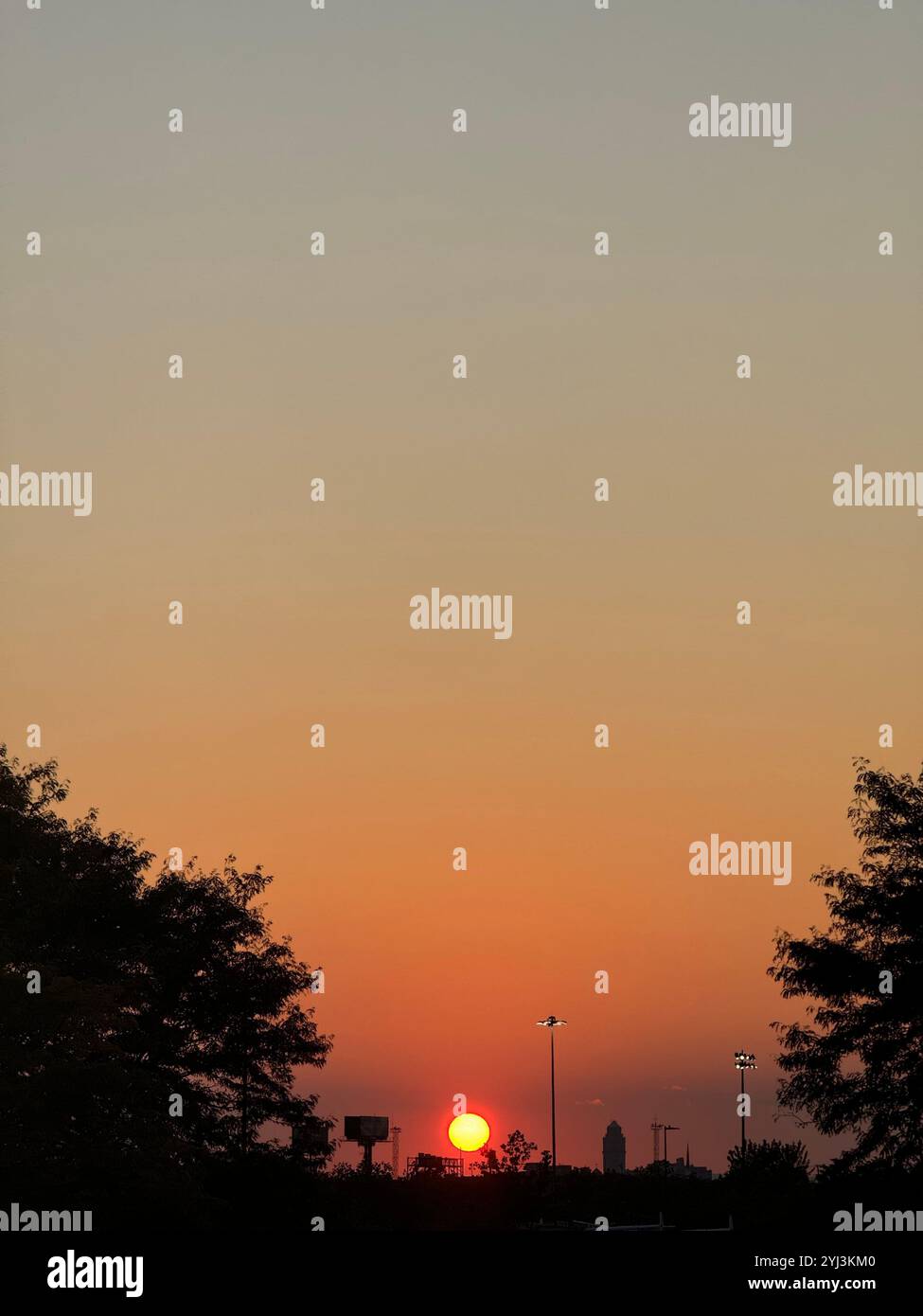 Sunset at the city - Smartphone Captured Stock Image