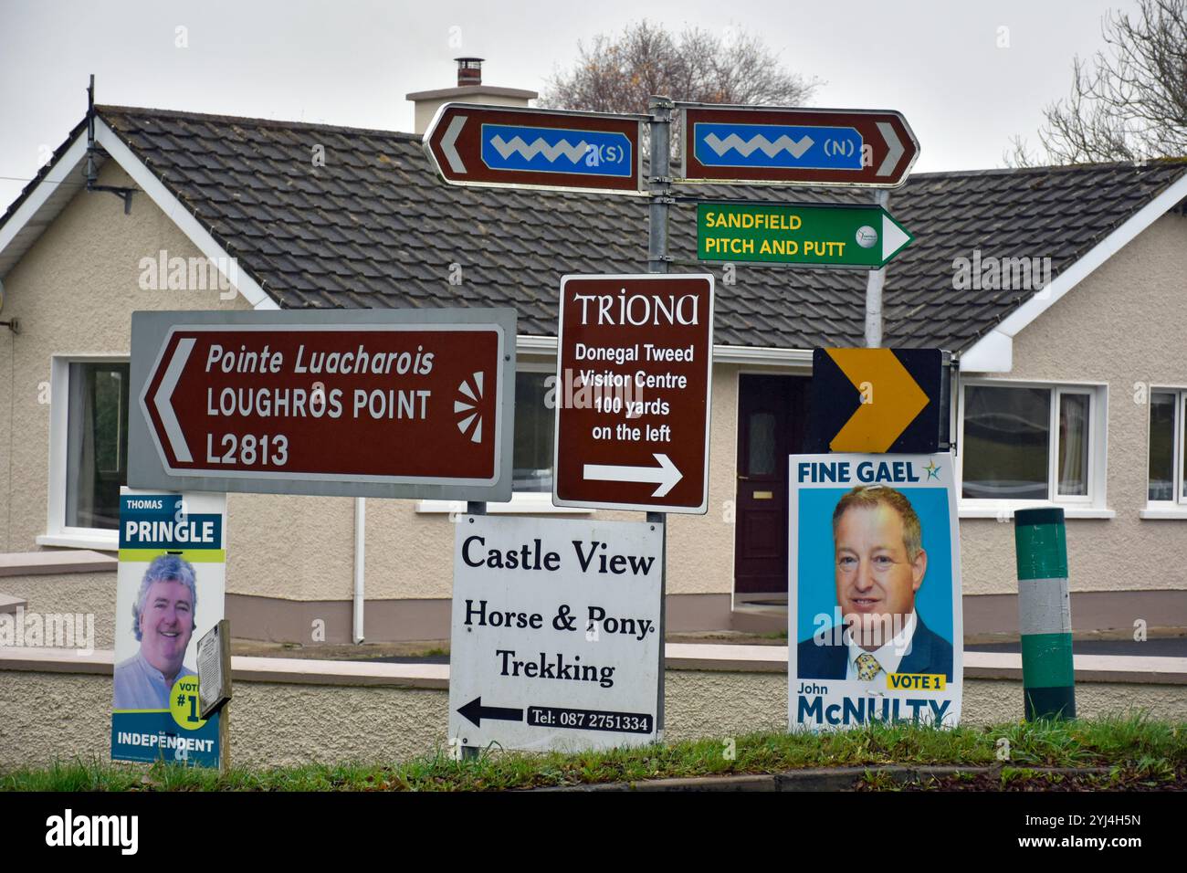 Election posters. The 2024 Irish general election to elect the 34th