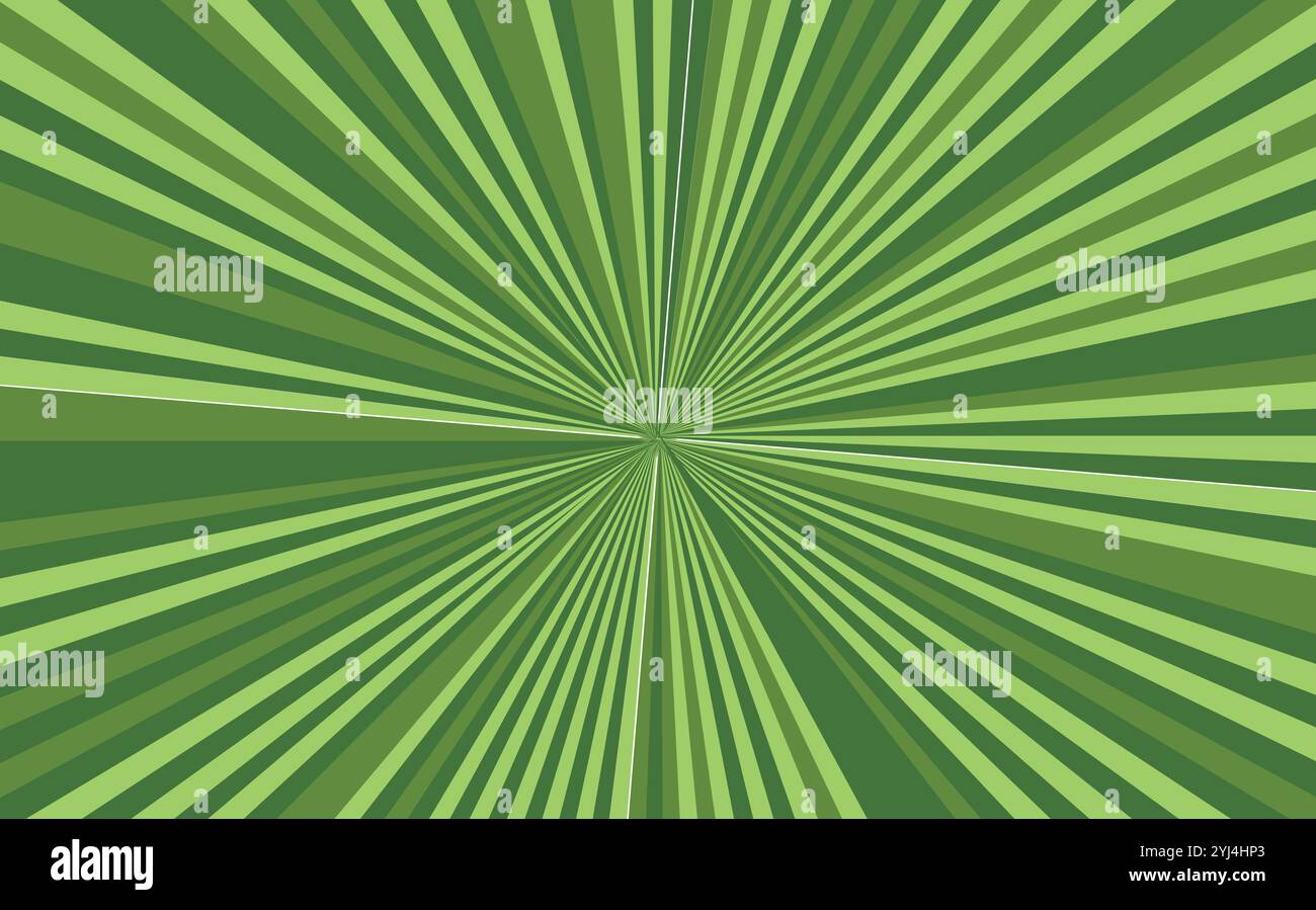 Pop art radial colorful comics book magazine cover. Striped green ...