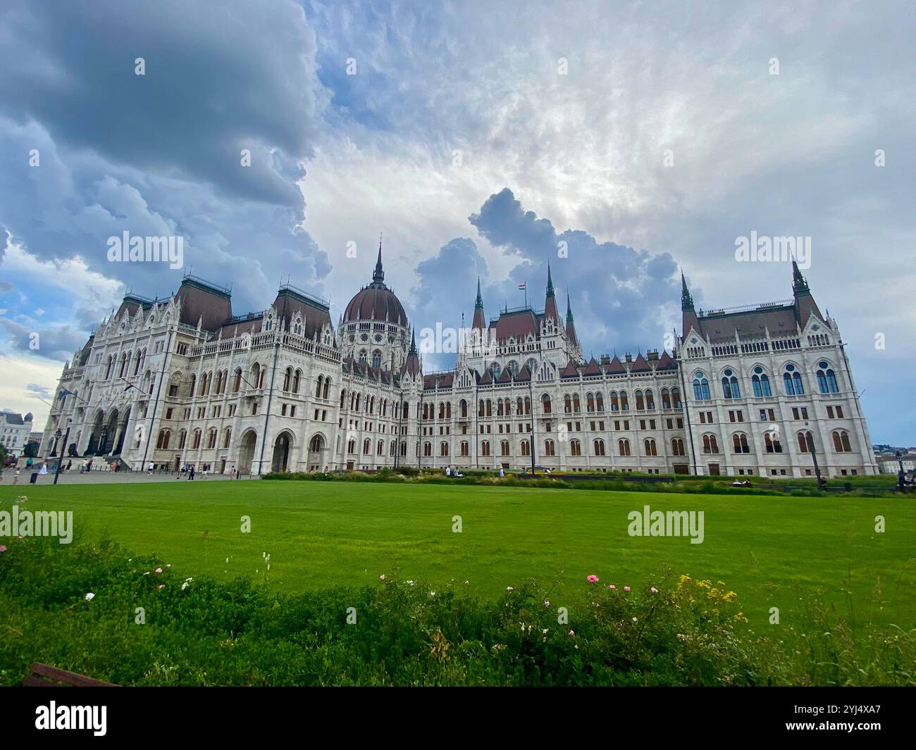 Hungarian Parliament Building in Budapest, Hungary - Smartphone Captured Stock Image