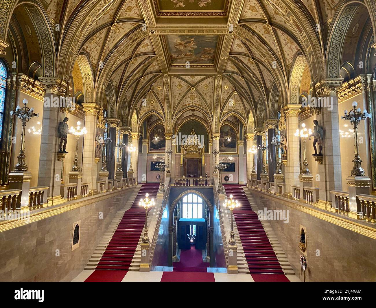 Hungarian Parliament Building in Budapest, Hungary - Smartphone Captured Stock Image