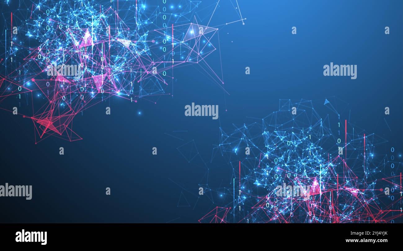 Big Data futuristic, technology light design. Vector datum digital ...