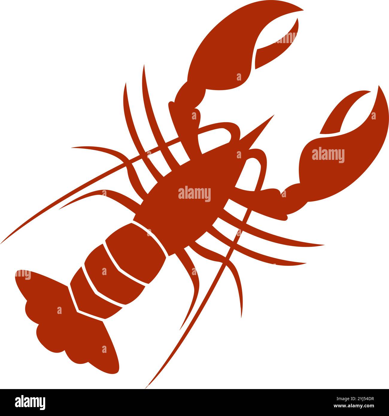 Lobster icon logo design template Stock Vector