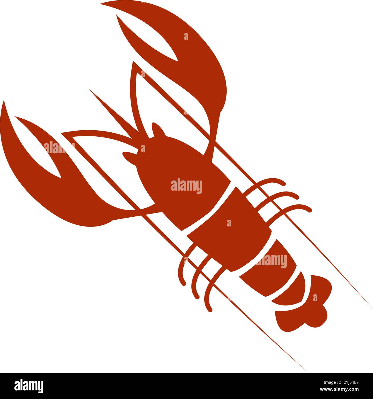 Lobster icon logo design template Stock Vector