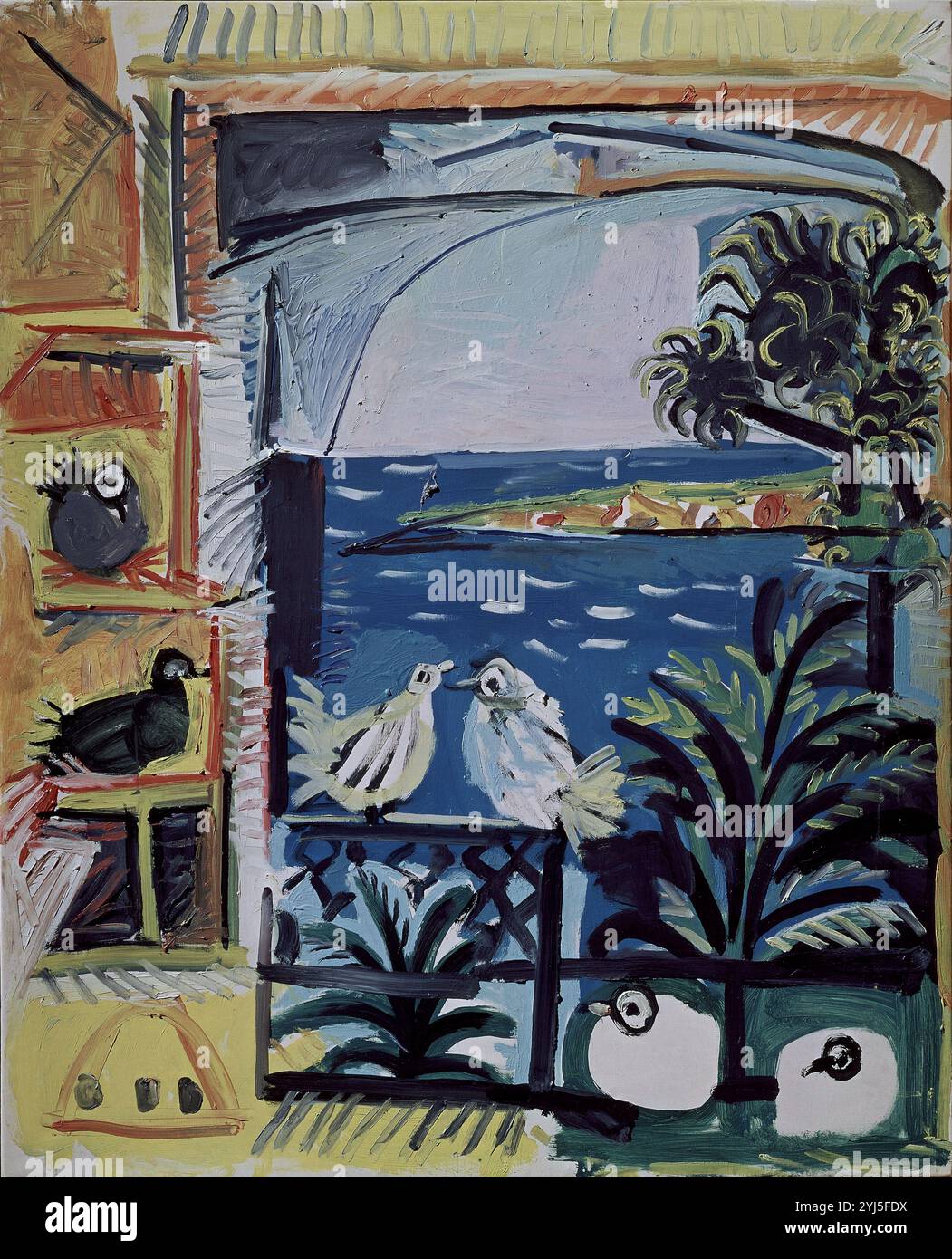 The pigeons pablo picasso 1957 hi-res stock photography and