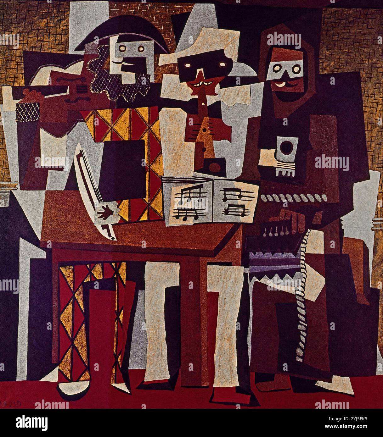 Fernand Léger(仏) 「The Three Musicians」Composition with the
