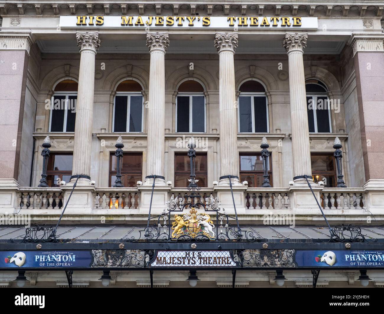 His Majestys Theatre, London, England, UK, GB. Stock Photo