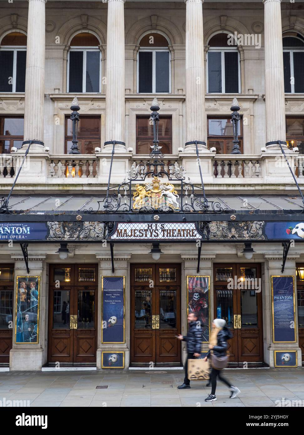 His Majestys Theatre, London, England, UK, GB. Stock Photo