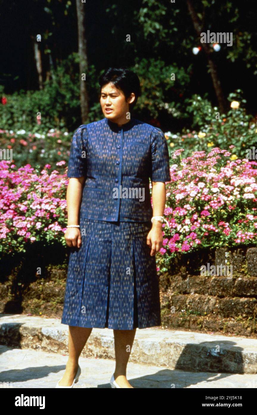 Marzo 1987 Archivio Storico Olycom/Lapresse Sirindhorn di Thailandia (Bangkok, 2 aprile 1955) è una principessa thailandese. Nella Foto: Sirindhorn di Thailandia figlia di Re Bhumibol Adulyadej In the Photo: Sirindhorn of Thailand daughter of King Bhumibol Adulyadej Credit: LaPresse/Alamy Live News Stock Photo