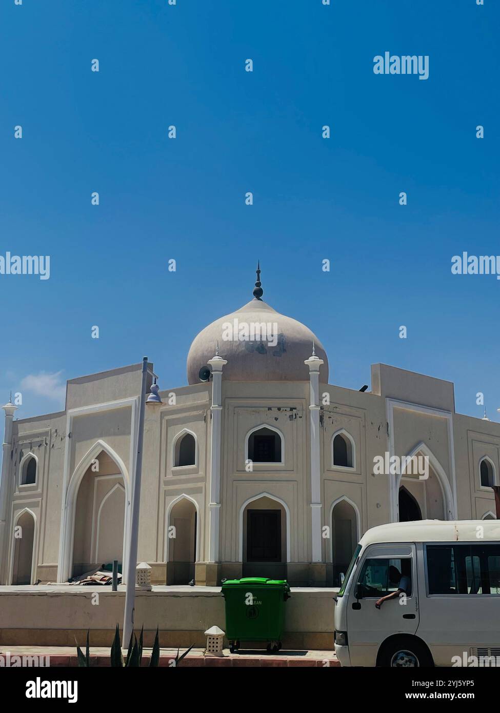 white Mosque - Smartphone Captured Stock Image