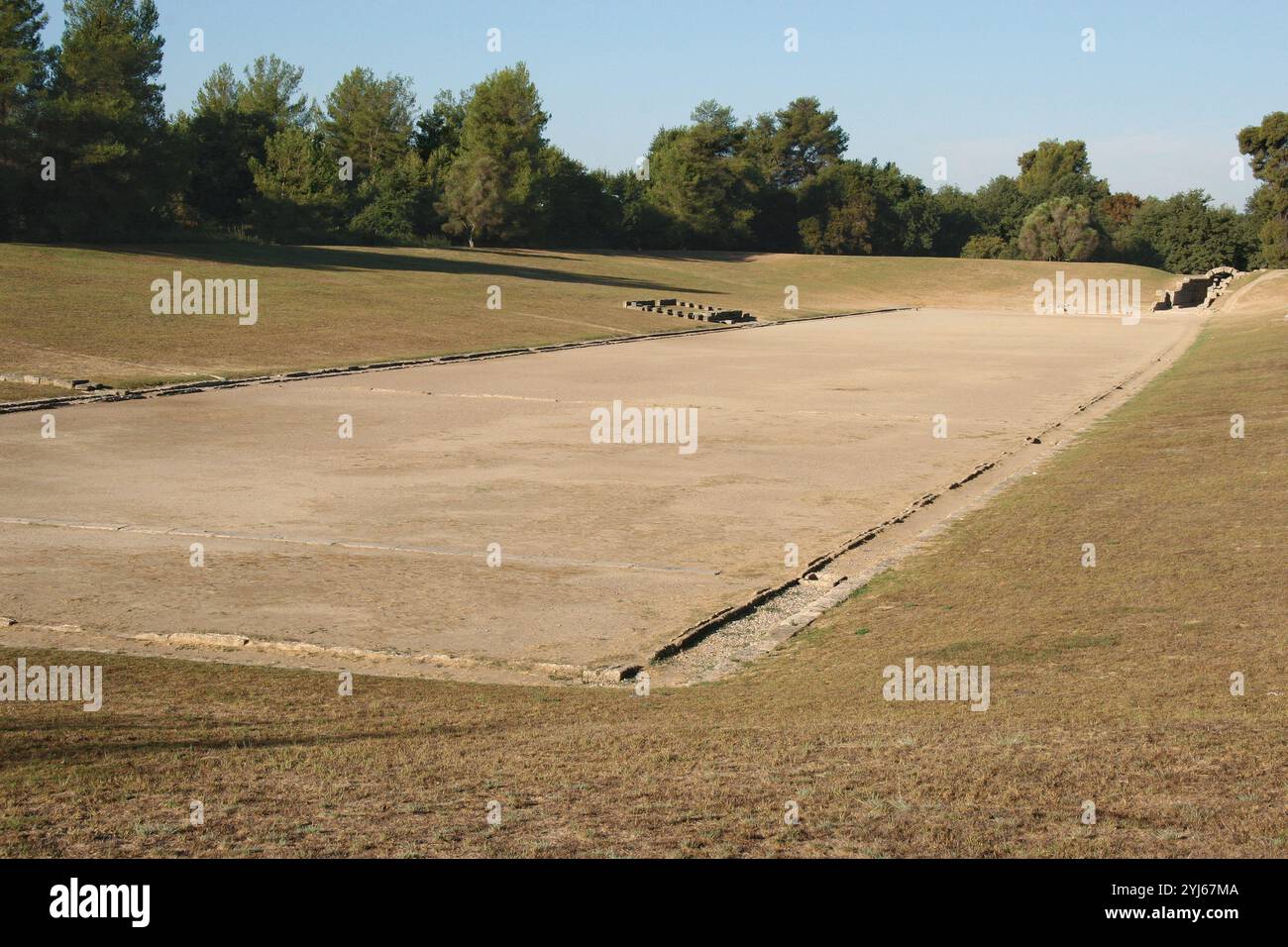 Stadium at Olympia. Greece. Stock Photo