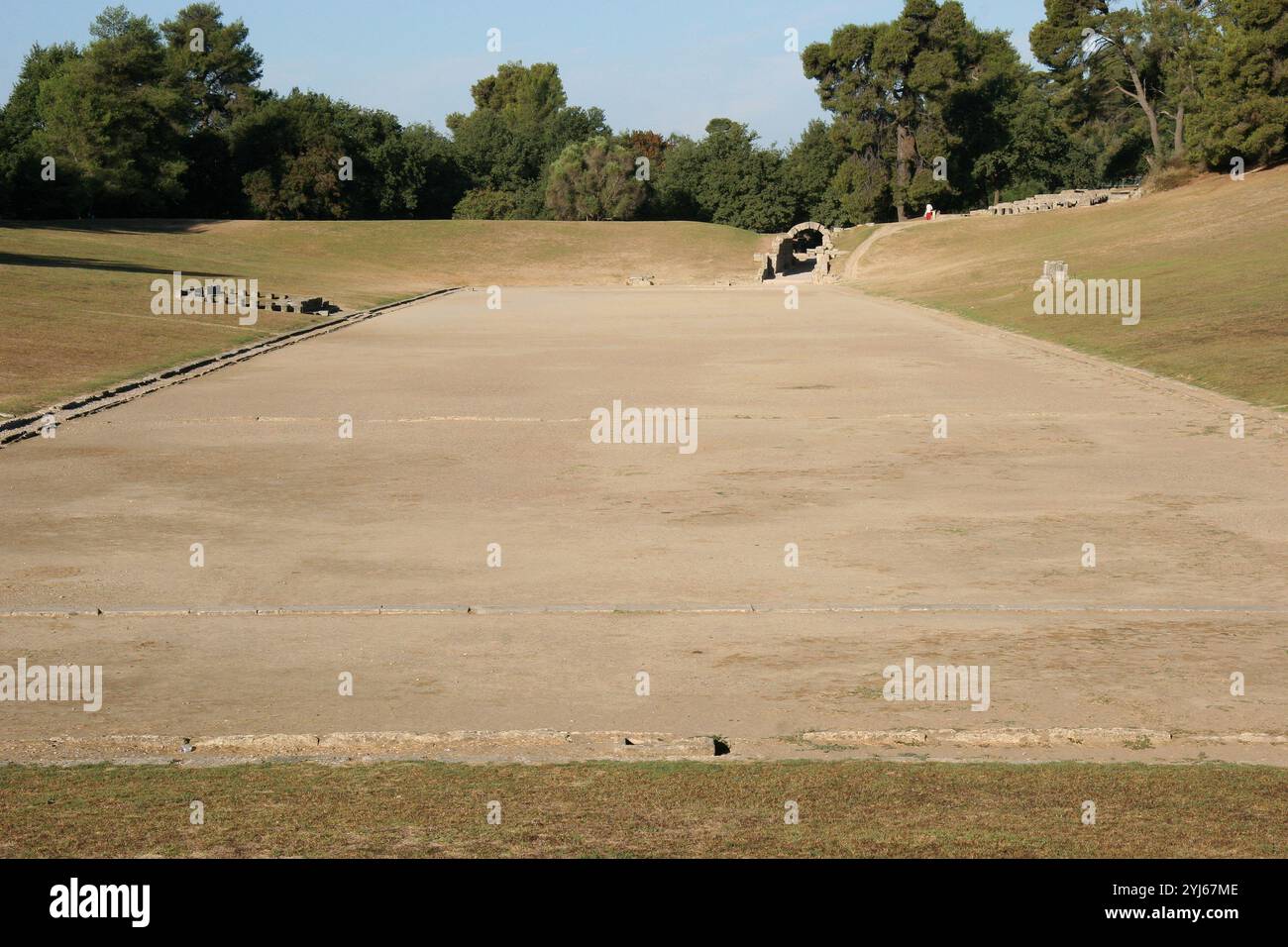 Stadium at Olympia. Greece. Stock Photo