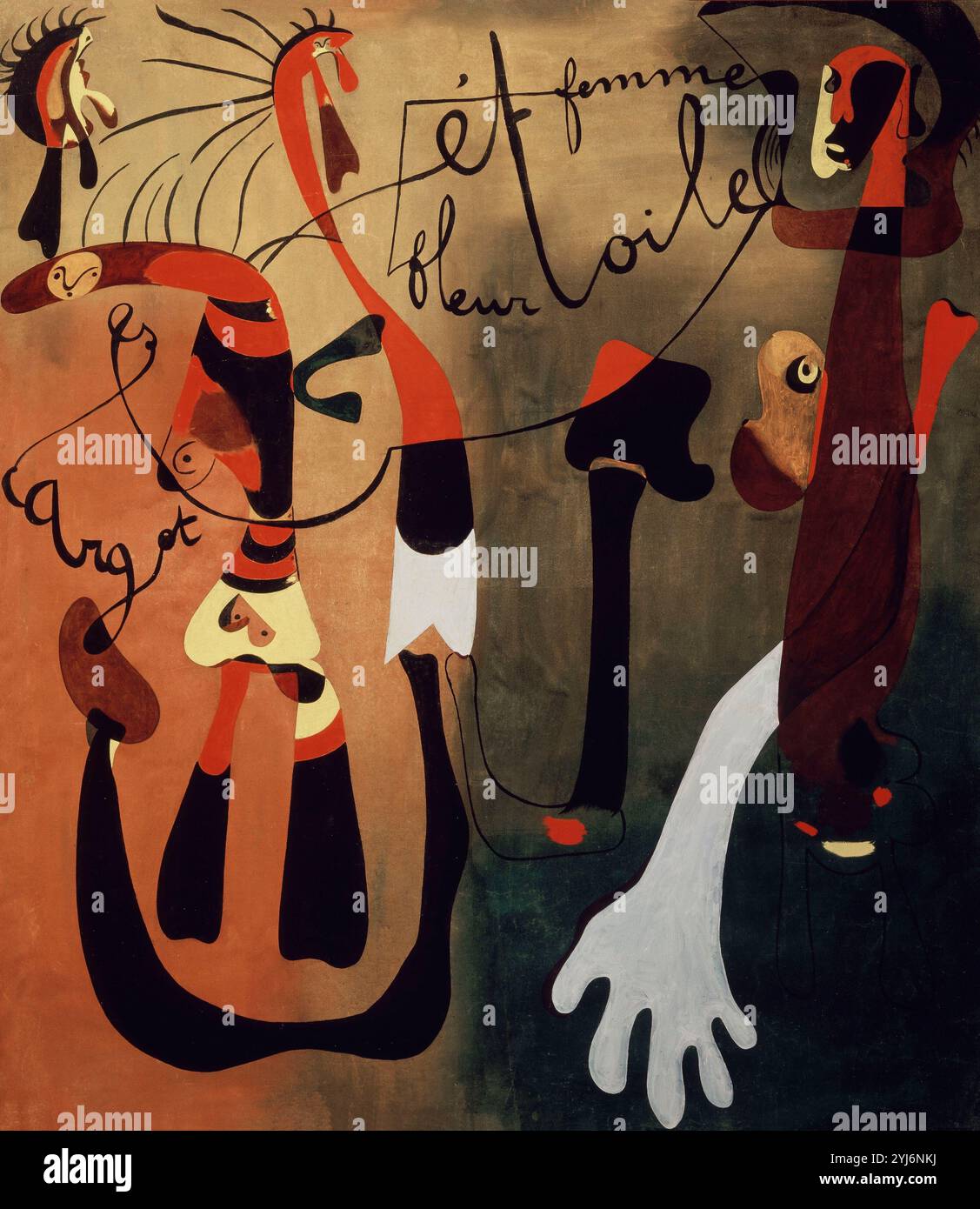Painting joan miro 20th surrealism hi-res stock photography and