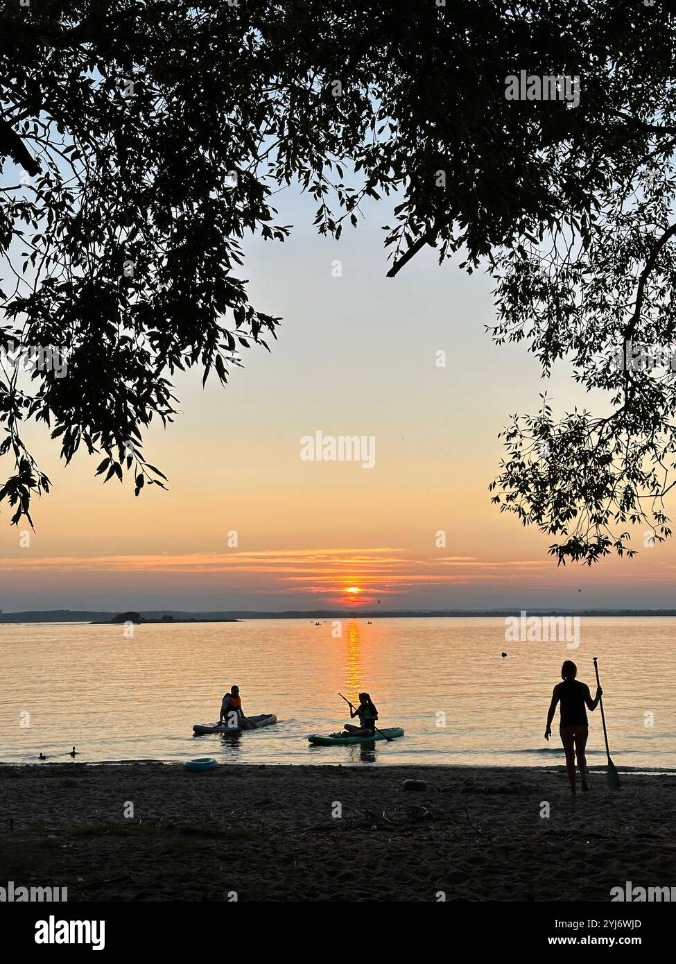 sunset at sea - Smartphone Captured Stock Image