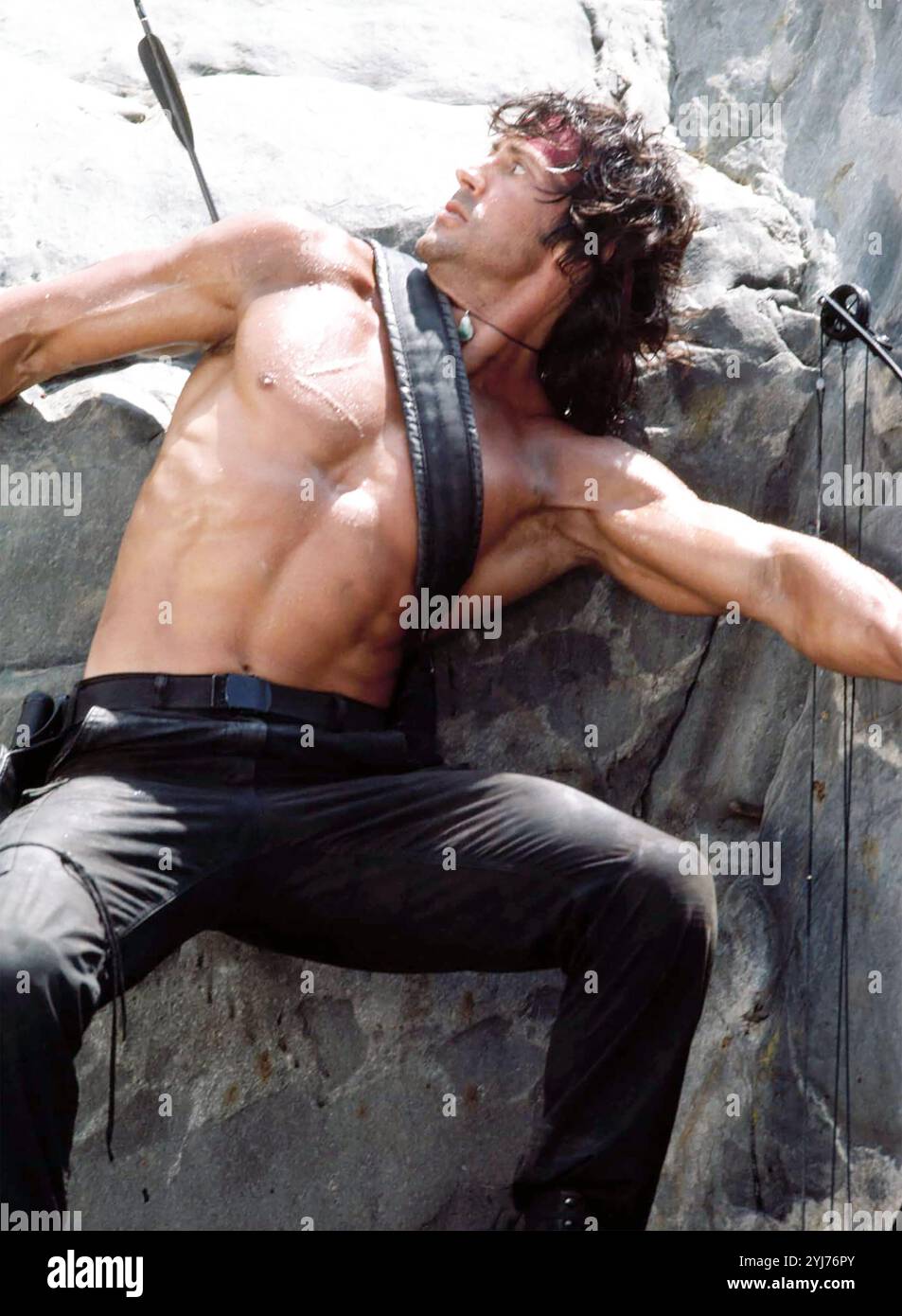 RAMBO: FIRST BLOOD  PART II  1985 TriStar/Carolco film with Sylvester Stallone Stock Photo