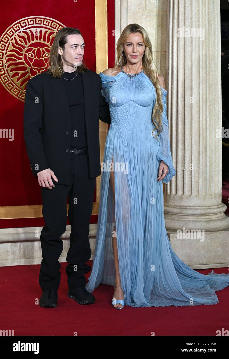 London, UK. November 13th, 2024. Daniel Del Core and Connie Nielsen ...