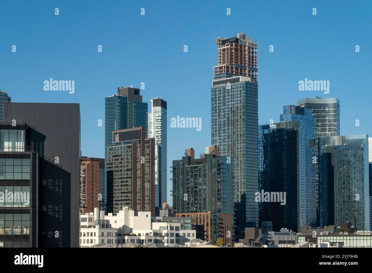 Long Island City is a redeveloped industrial area in the borough of Queens near the Midtown Tunnel, 2024, New York City, USA Stock Photo