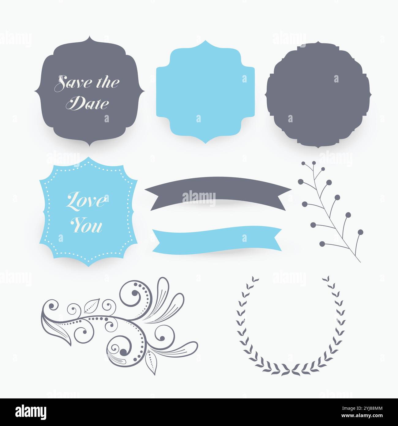 Wedding flower labels hi-res stock photography and images - Alamy