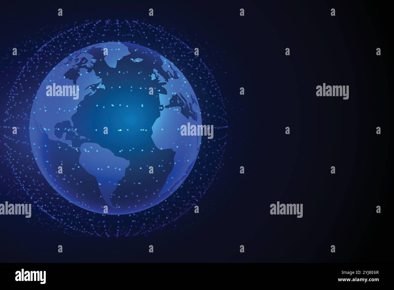 technology earth background with network connection Stock Vector Image ...