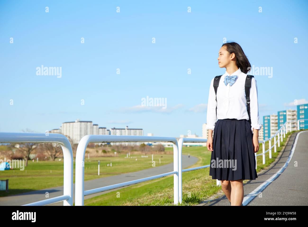 High school uniform girl skirt hi-res stock photography and images - Alamy