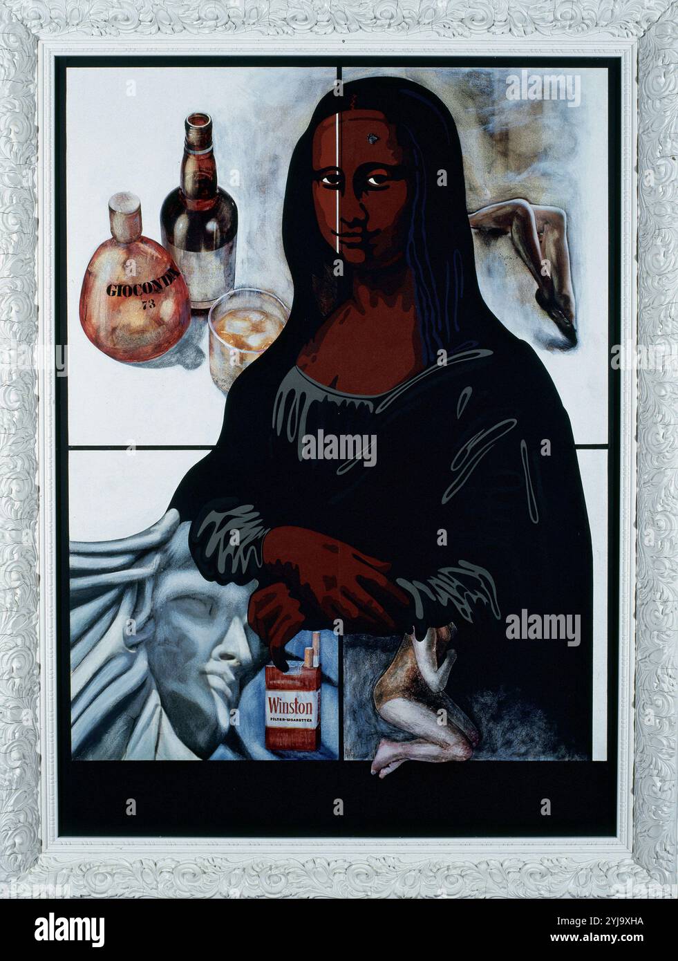Antoni Miro (b.1944). Spanish painter. The Gioconda, 1973. Group of paintings The Dollar (1973-1980). Stock Photo