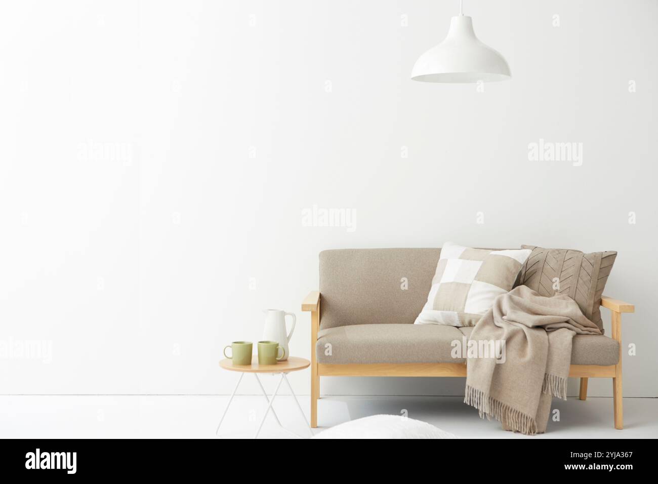 A blank living room stock photo alamy