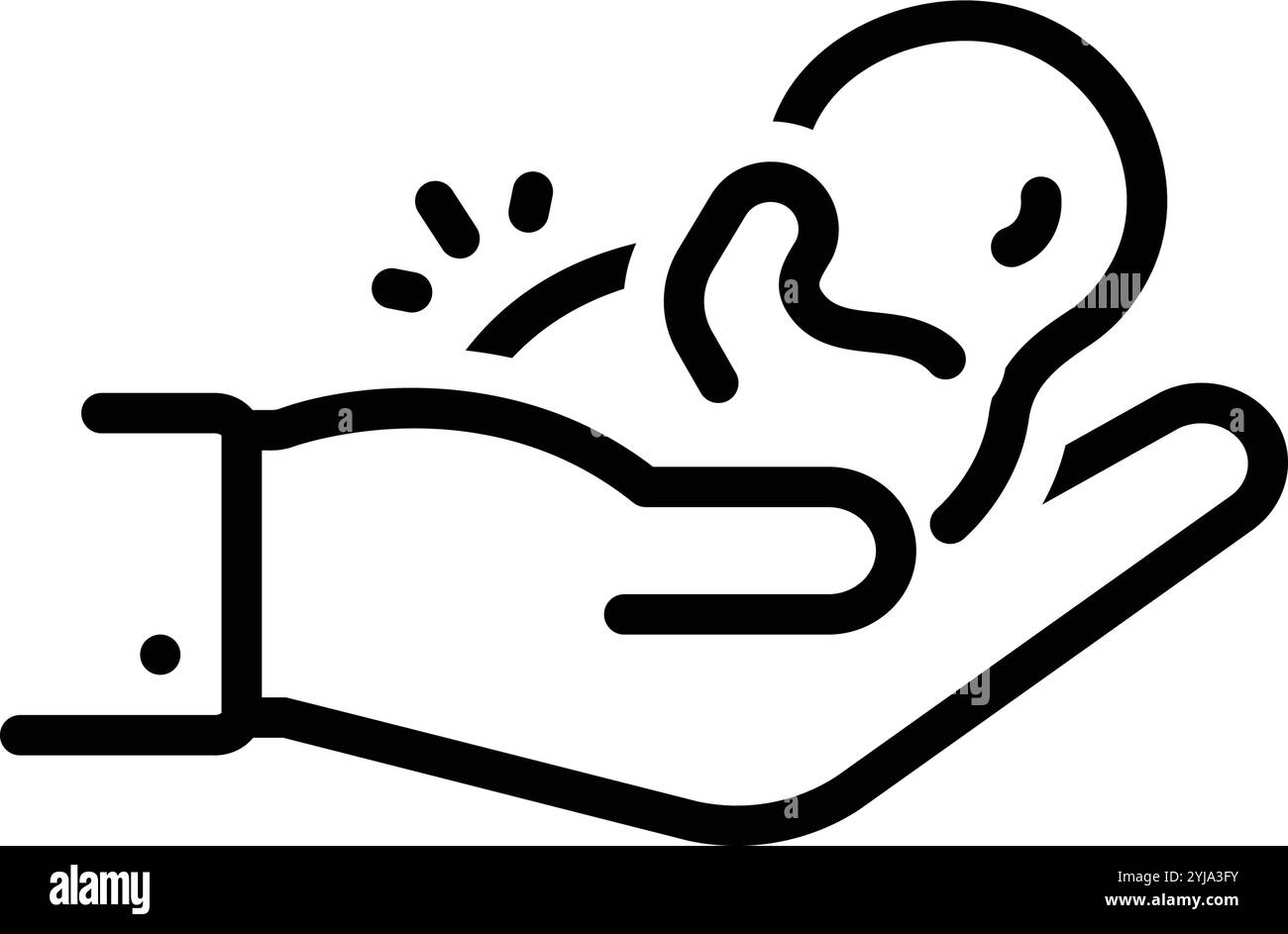 Caring newborn Stock Vector Images - Alamy