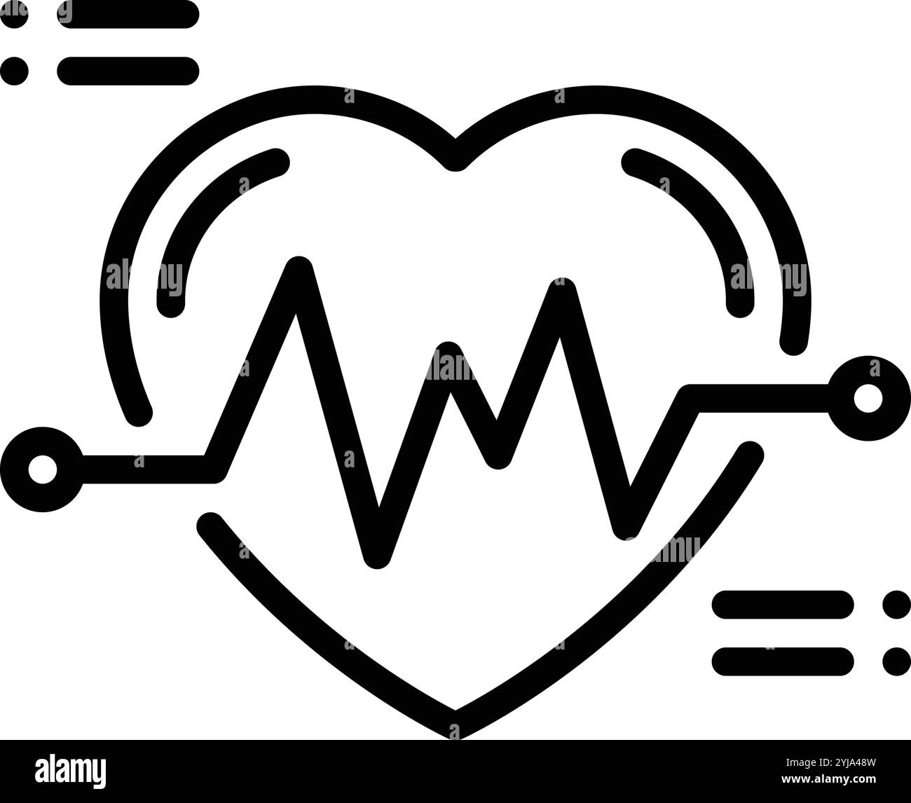 Heartbeat cardiogram Black and White Stock Photos & Images - Alamy