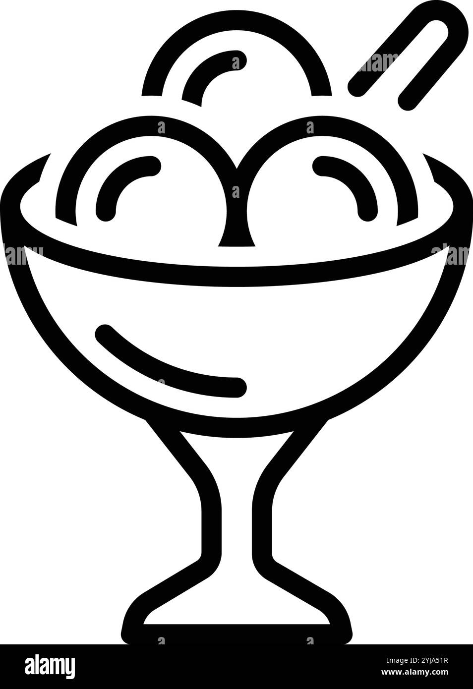 Ice cream icon gelato Black and White Stock Photos & Images - Alamy