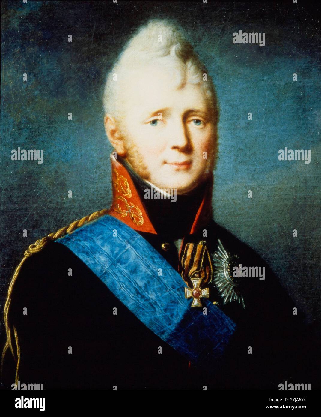 Portrait of Alexander I of Russia, Tsar and Emperor of Russia. Museum ...
