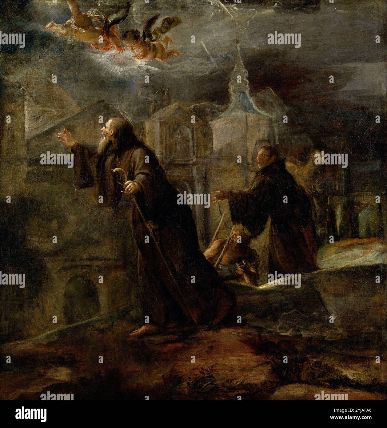 José Jiménez Donoso / 'The Vision of Saint Francis of Paola', 1691 ...