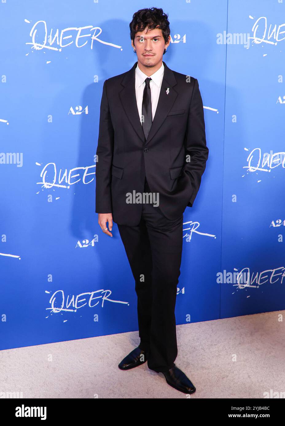 Los Angeles, United States. 13th Nov, 2024. LOS ANGELES, CALIFORNIA, USA - NOVEMBER 13: Omar Apollo arrives at the Los Angeles Premiere Of A24's 'Queer' held at the Directors Guild of America Theater Complex on November 13, 2024 in Los Angeles, California, United States. (Photo by Xavier Collin/Image Press Agency) Credit: Image Press Agency/Alamy Live News Stock Photo