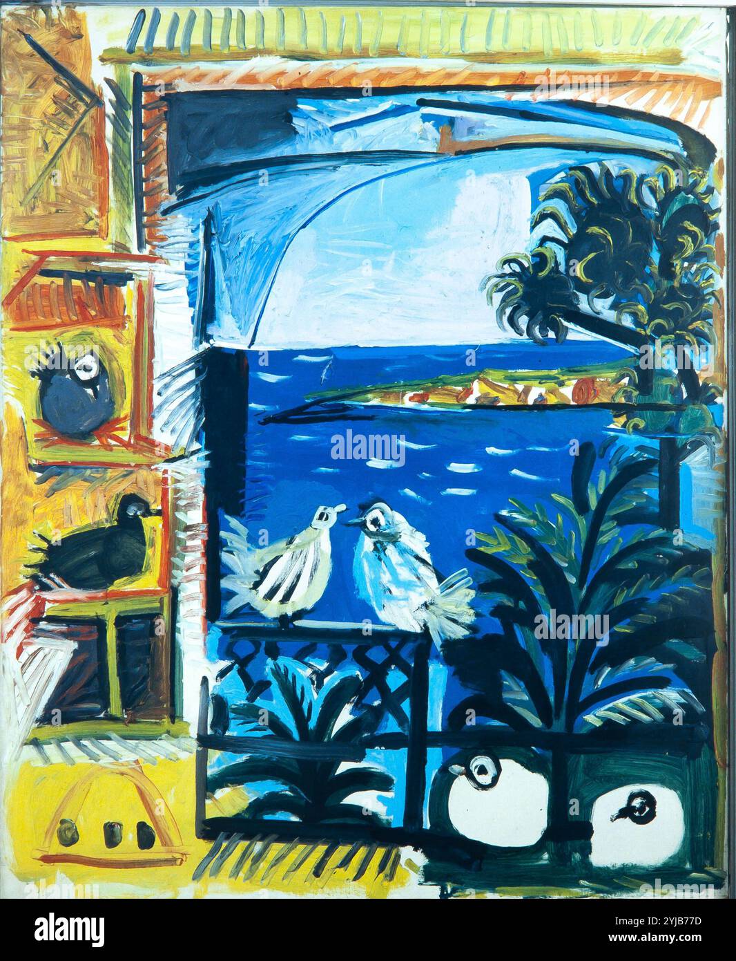 The pigeons pablo picasso 1957 hi-res stock photography and