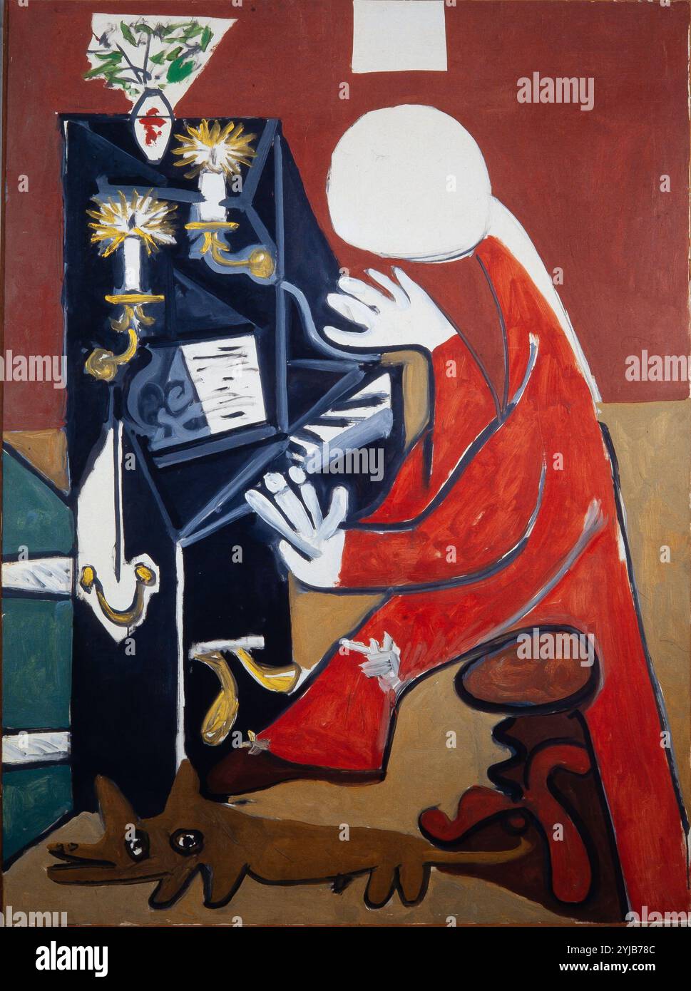 Pablo Picasso / 'The Piano', 1957, Oil on canvas, 130 x 96 cm, MPB