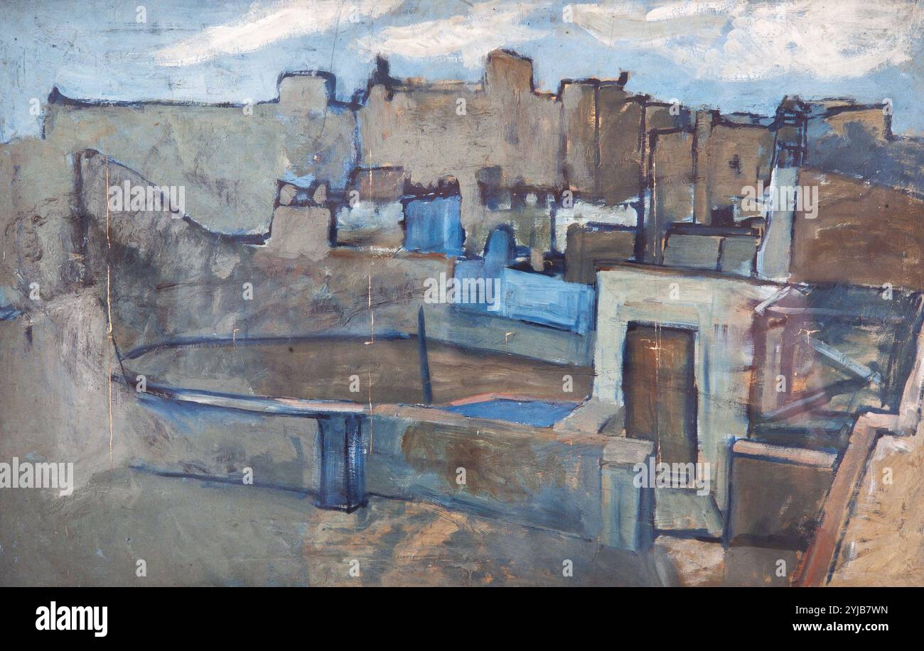 Pablo Picasso / 'Barcelona rooftops', 1903, Oil on canvas, 71 x 111 cm ...