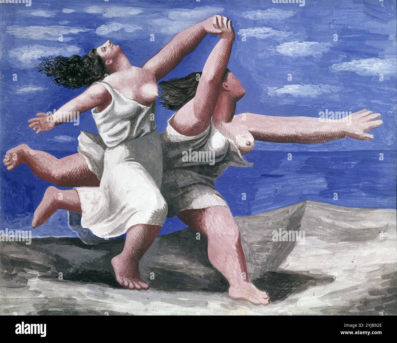 Picasso mujeres corriendo playa hi-res stock photography and