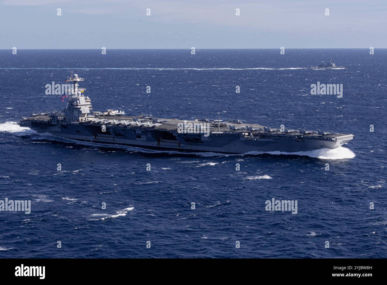 The world's largest aircraft carrier, USS Gerald R. Ford (CVN 78 ...