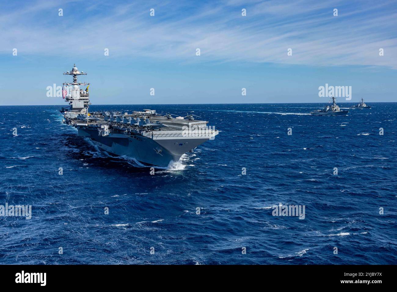 The world's largest aircraft carrier, USS Gerald R. Ford (CVN 78 ...