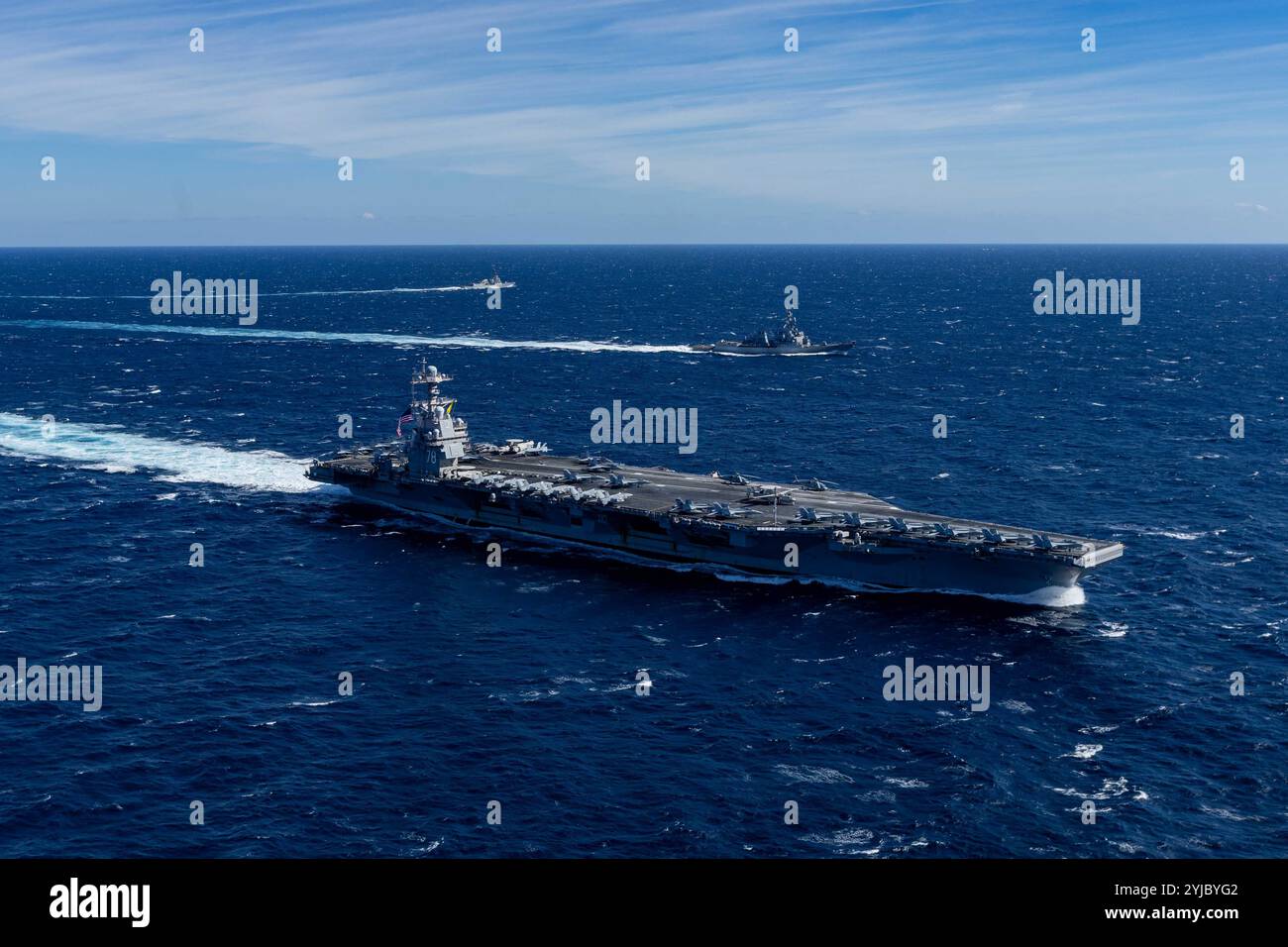The world's largest aircraft carrier, USS Gerald R. Ford (CVN 78 ...