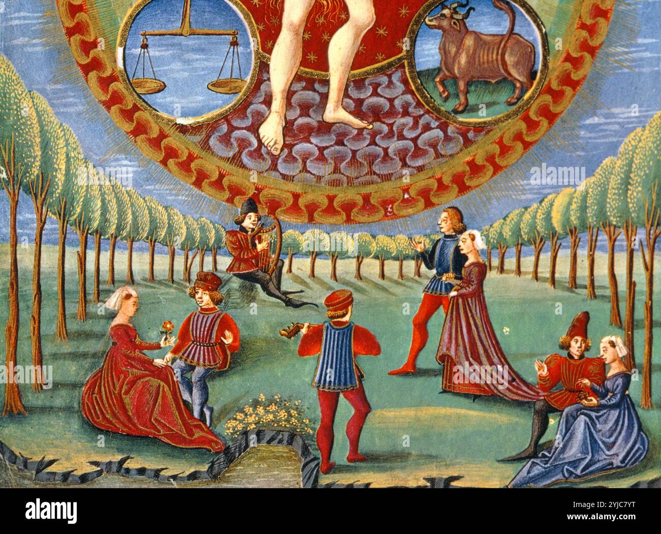 Medieval astrology manuscript hi-res stock photography and images - Alamy