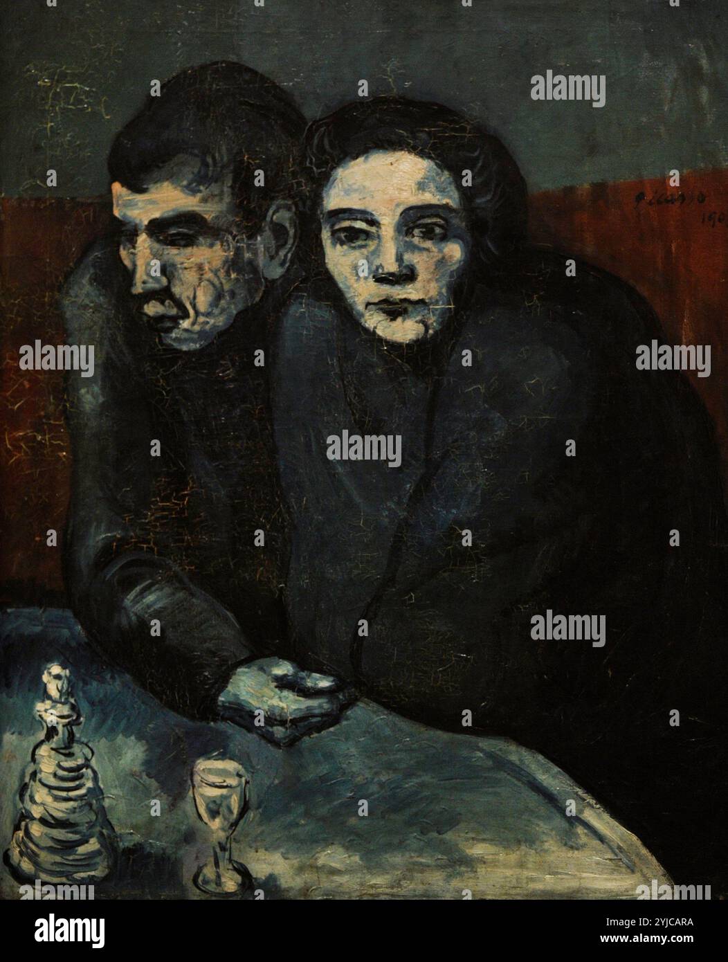 Picasso painting couple hi-res stock photography and images