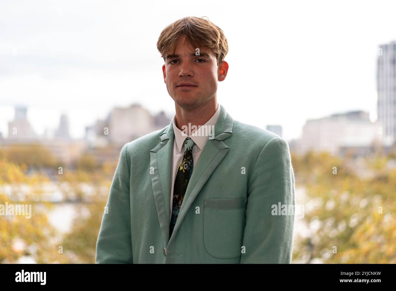 Cambridge men's president Luca Ferraro during The CHANEL J12 Boat Race ...