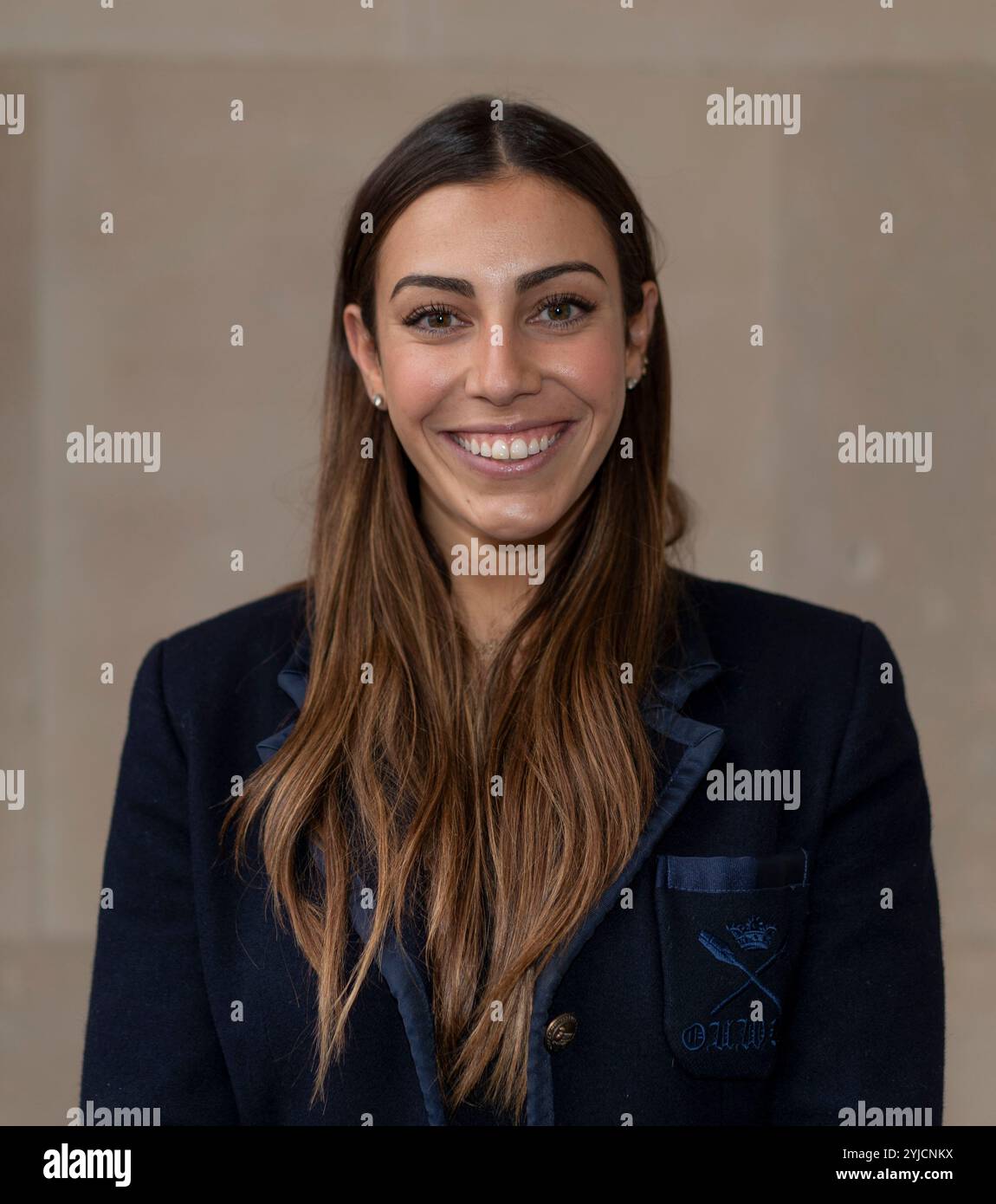 Oxford women's president annie anezakis during the chanel j12 boat