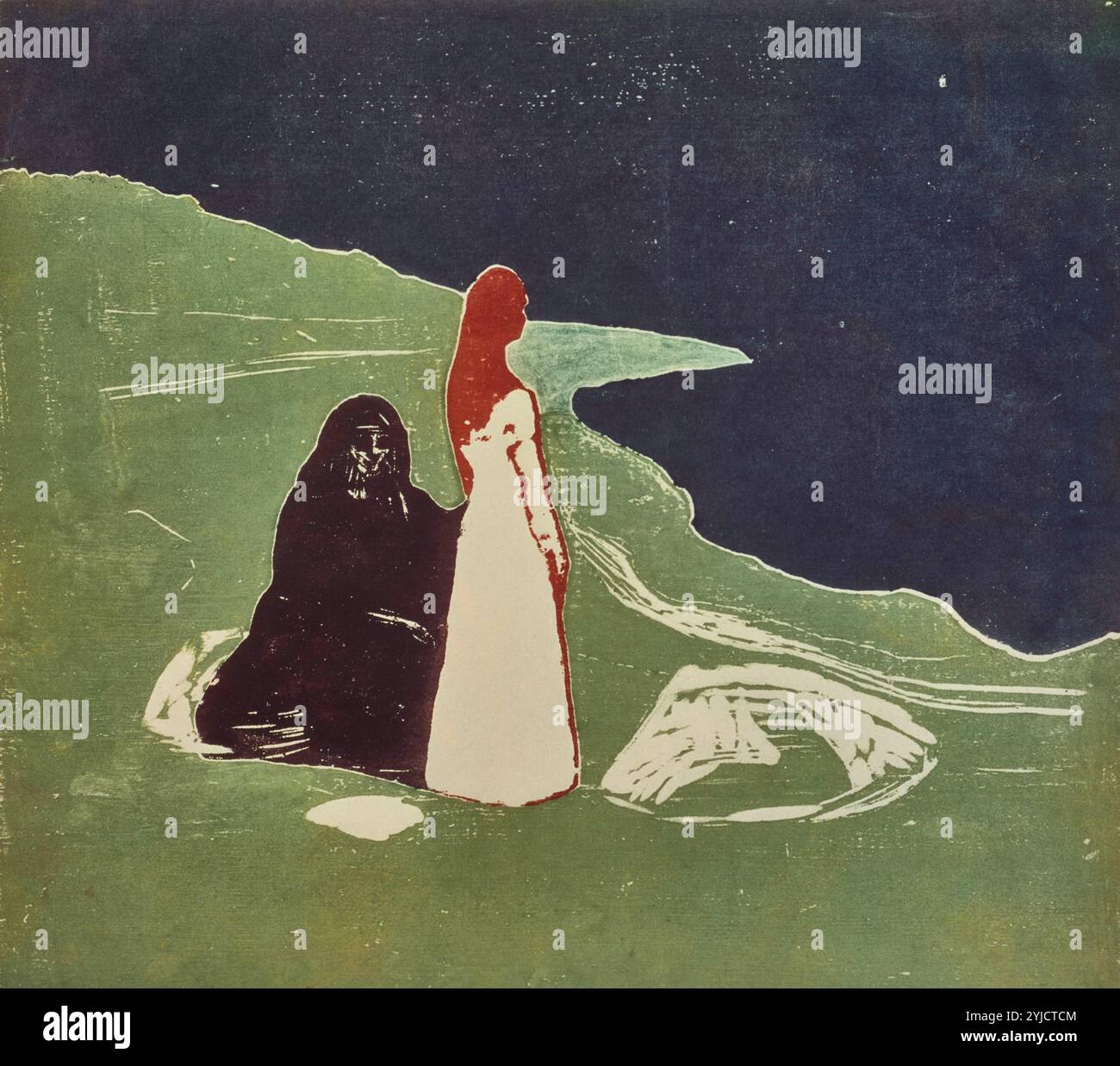 Munch women at the seashore hi-res stock photography and images - Alamy