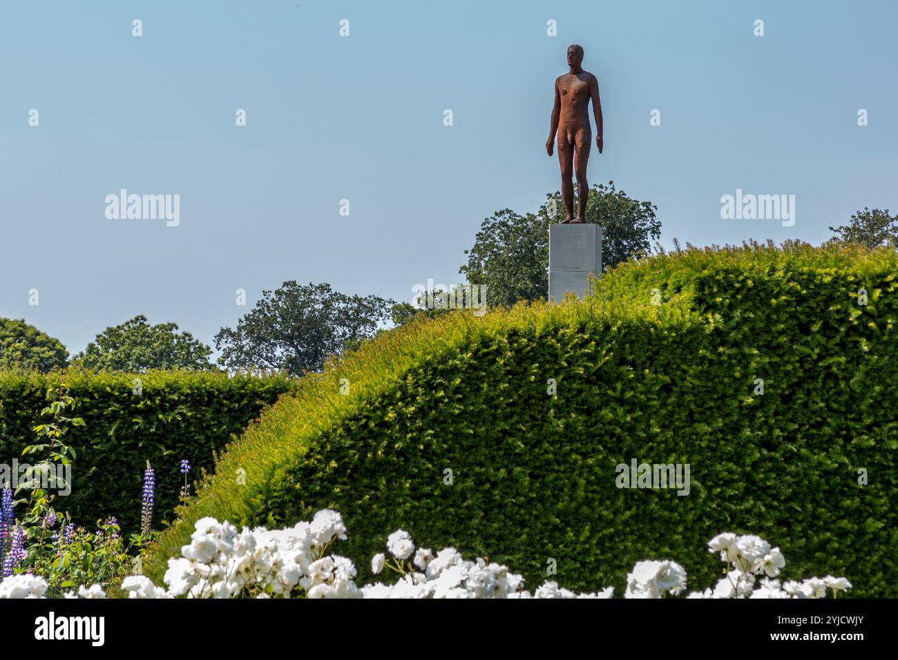 Antony Gormley Time Horizon and SkySpace at Houghton Hall Stock Photo