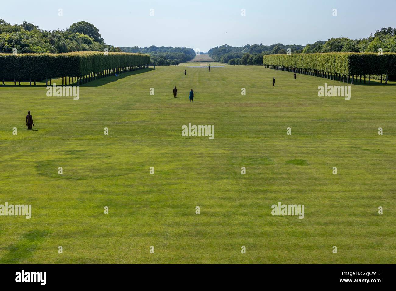 Antony Gormley Time Horizon and SkySpace at Houghton Hall Stock Photo