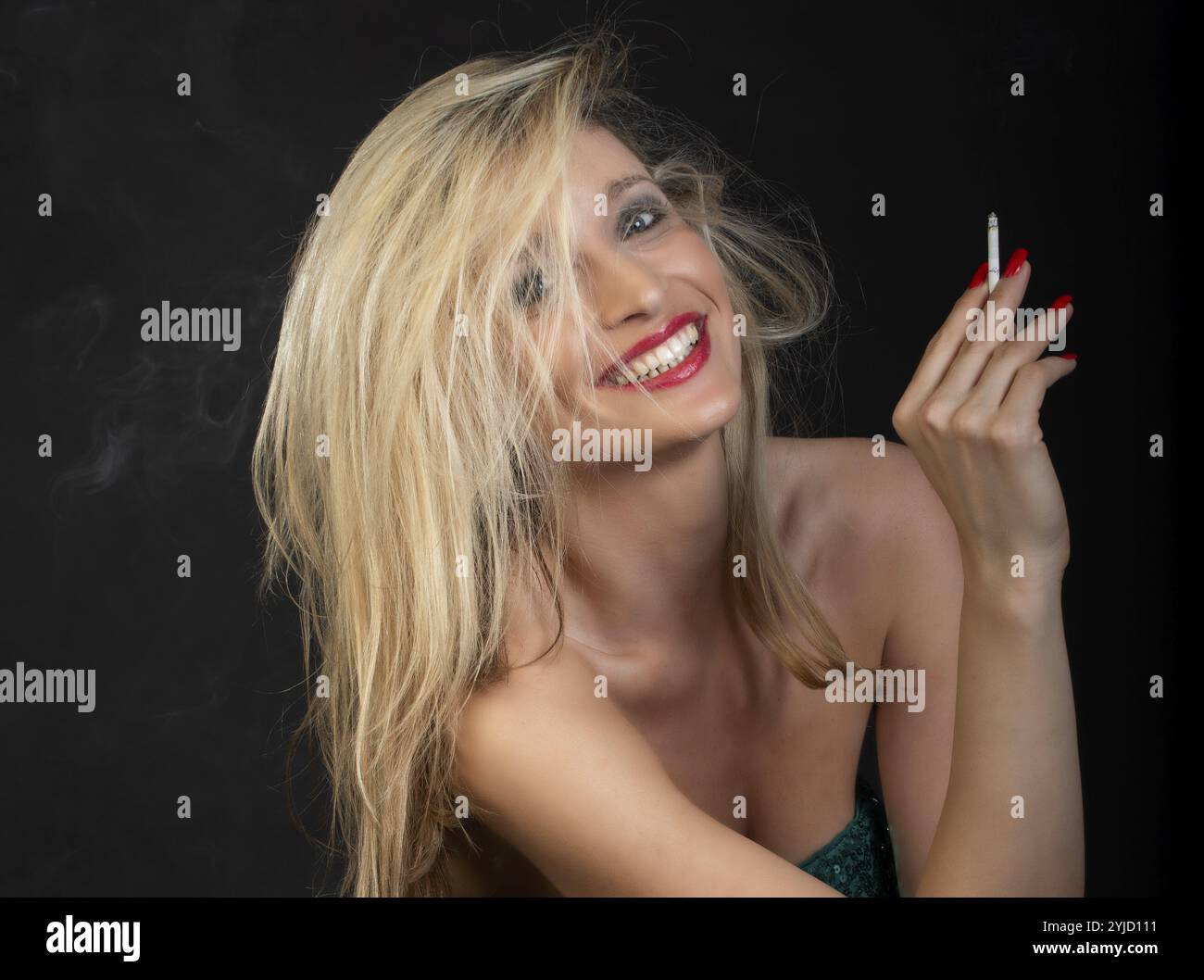 Pretty women smoking hi-res stock photography and images