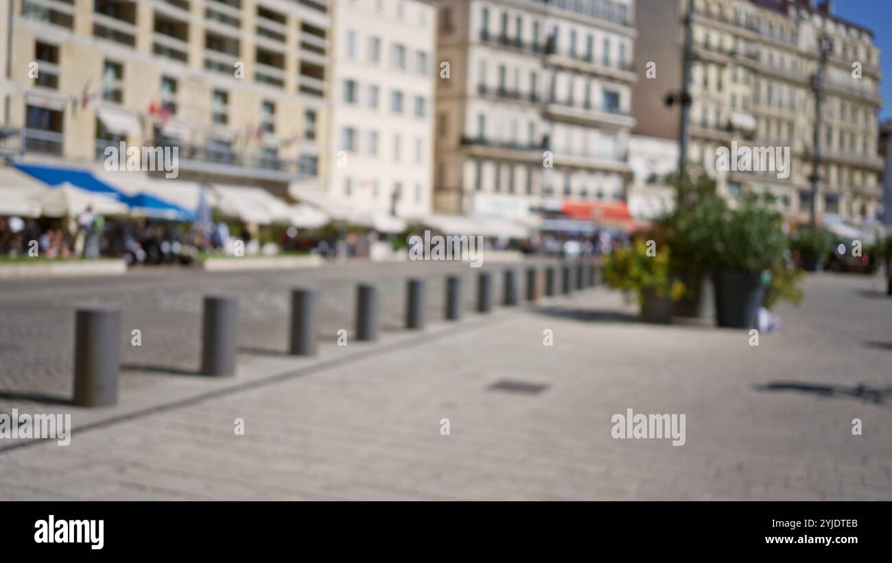 Blurred view marseilles street scene hi-res stock photography and ...