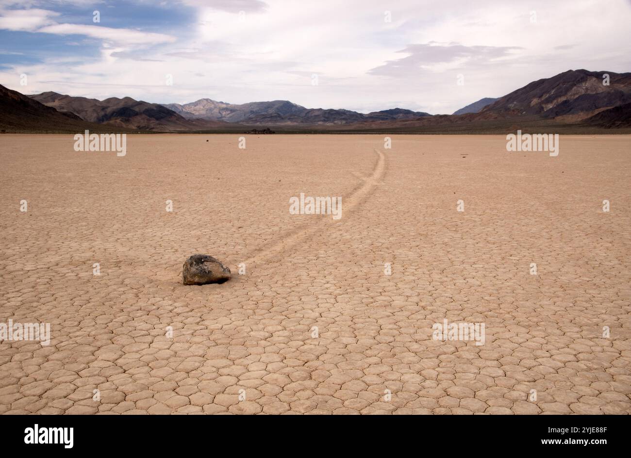 The Wandering Rocks Of Racetrack Playa Leave Traces Of Movement Across the-wandering-rocks-of-racetrack-playa-leave-traces-of-movement-across