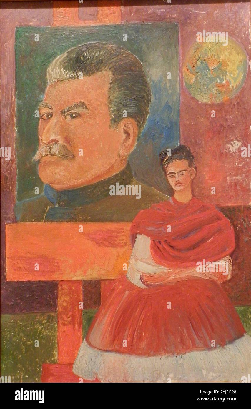 Self Portrait with Stalin. Museum: Banco de México Diego Rivera Frida ...